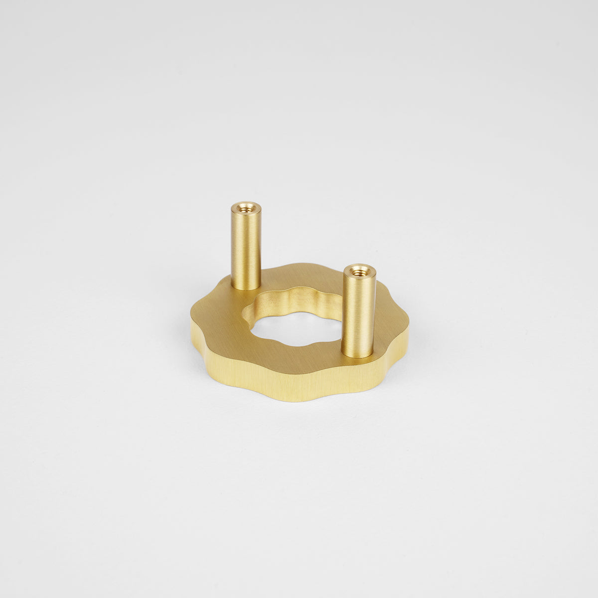 Halo Knuckle Knob | Brushed Brass