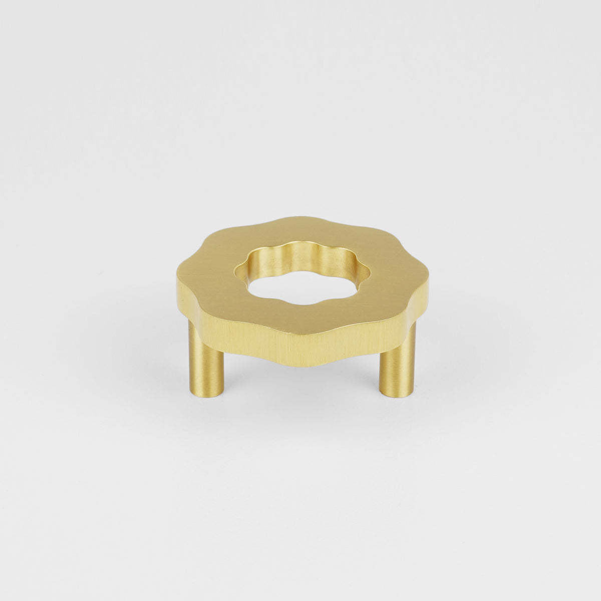 Halo Knuckle Knob | Brushed Brass