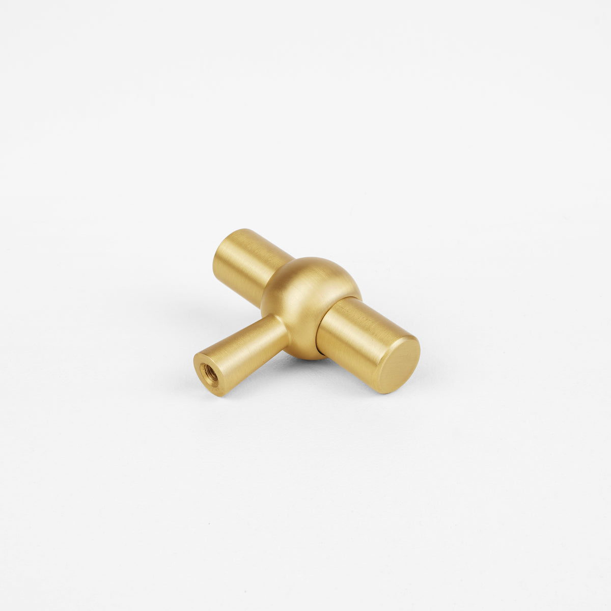 Forma T-Knob | Brushed Brass