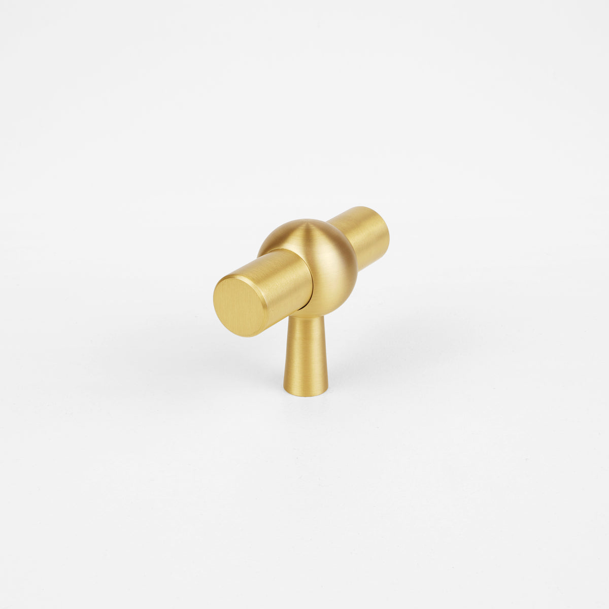 Forma T-Knob | Brushed Brass