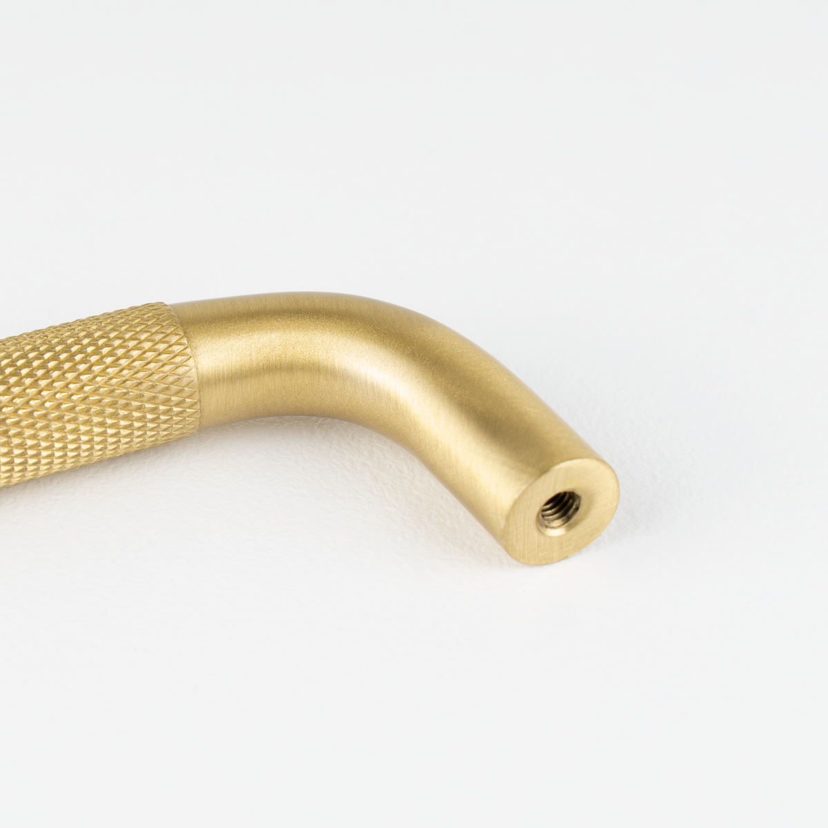 Ronde Knurled Pull | Brushed Golden Brass