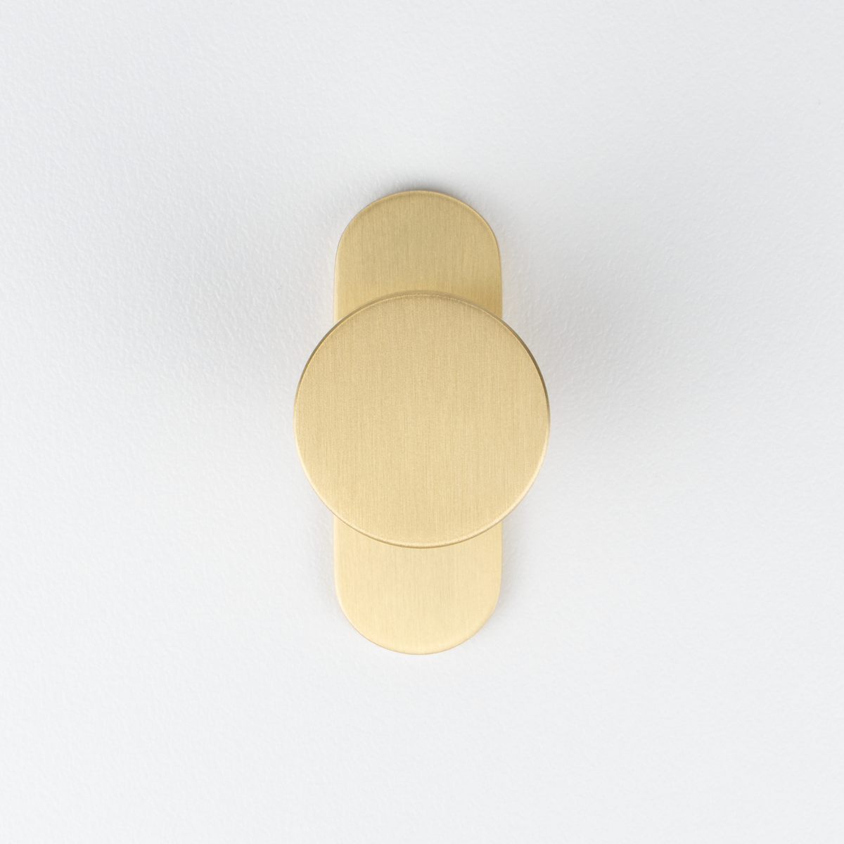 Ronde Smooth Knob with Backplate | Brushed Brass